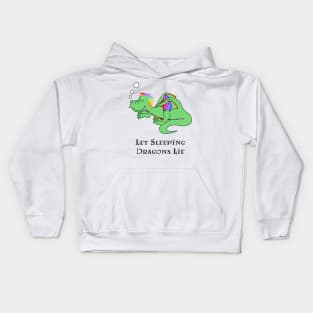 Sleeping Rainbow Dragon Quote Kids Hoodie